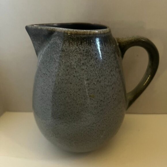 Vtg Jars Tourron Gris Creamer & Sugar Set With Lid, Mid Century Modern France - Picture 3 of 7